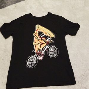 Boys awesome pizza on a bike tee shirt